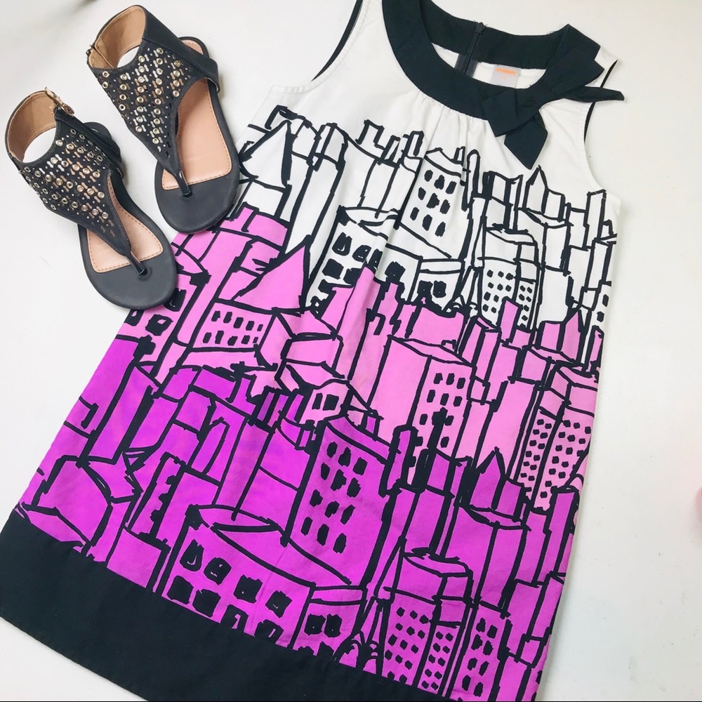 COPY - Gymboree cityscape A line sleeveless dress Sz 10